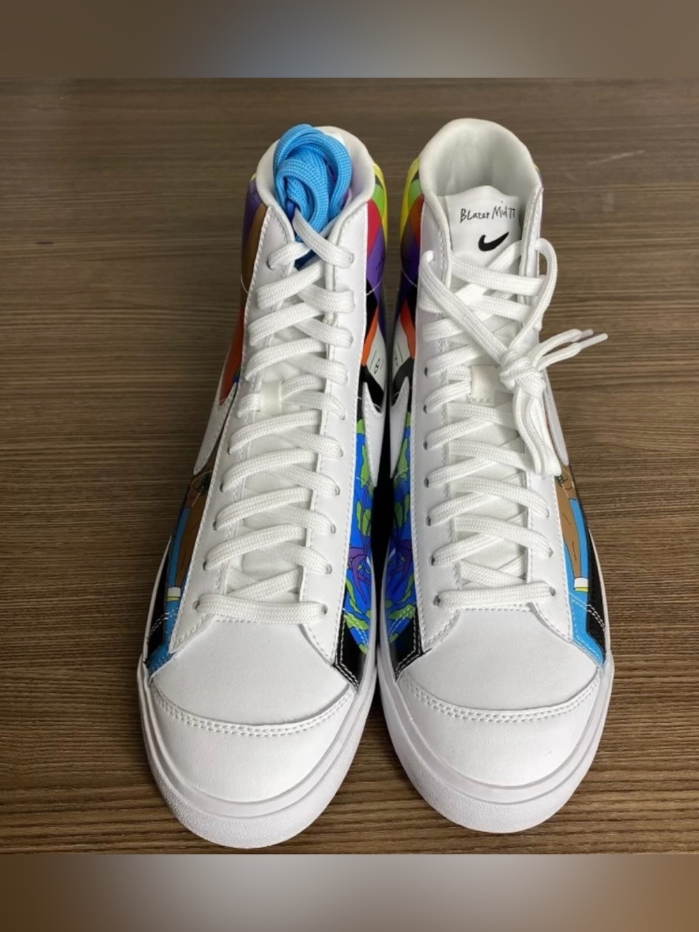 Nike Blazer Mid 77 Flyleather QS Ruohan Wang Men Size 10 NIB Sneakers CZ3775-900 - Picture 8 of 8